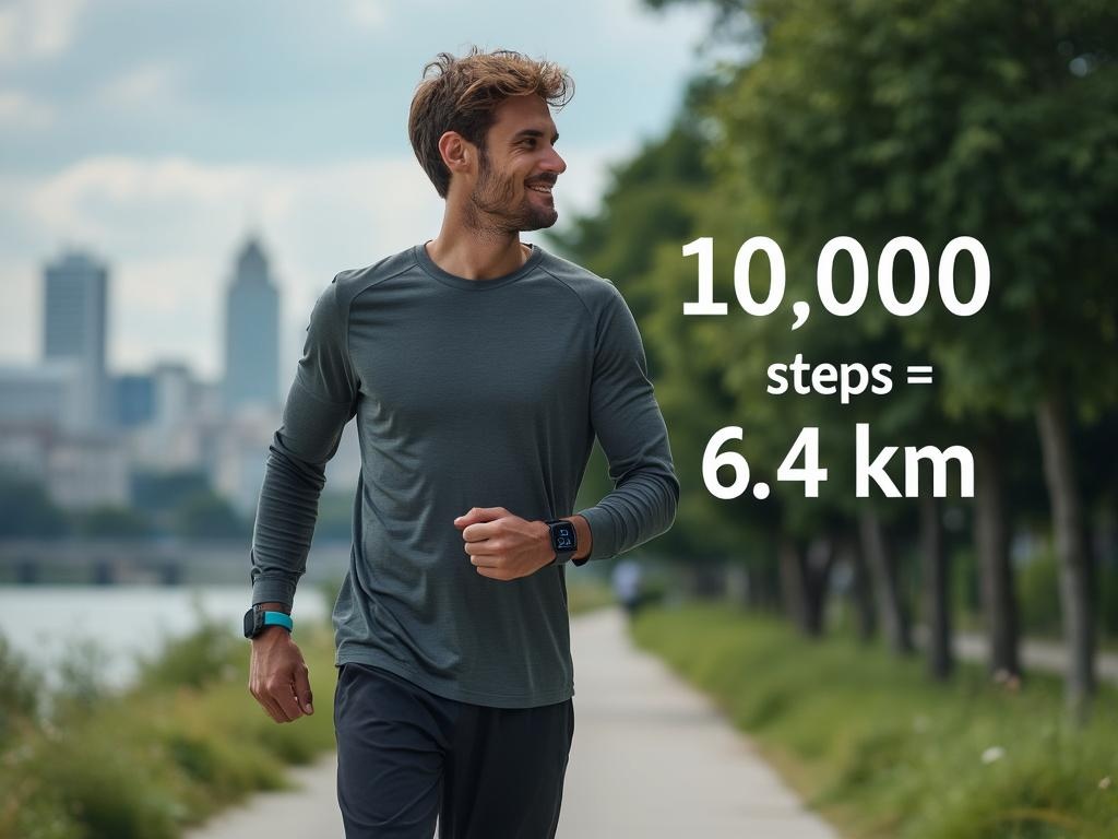 10000 pas en km