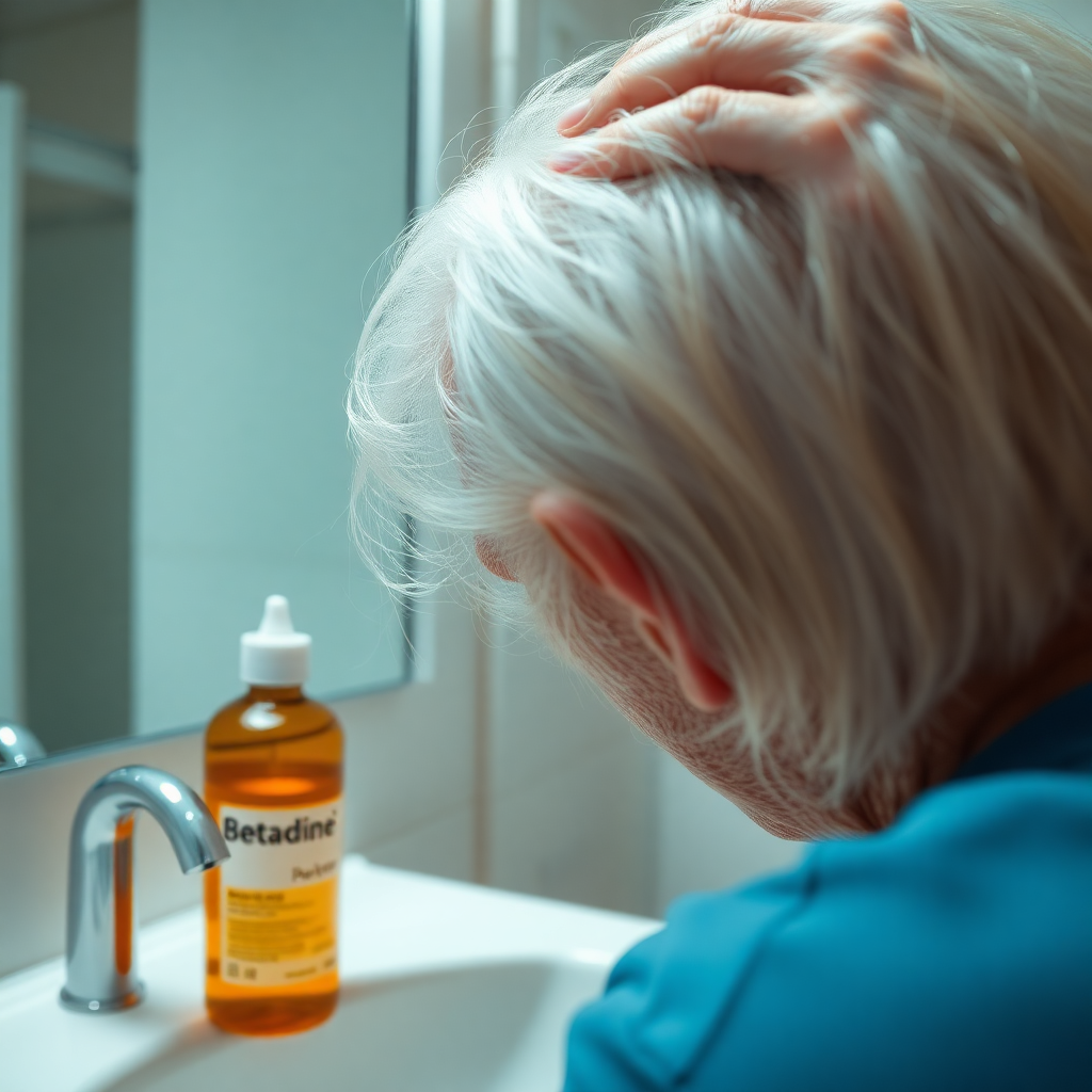 Effet Bétadine sur cheveux blancs : risques et solutions
