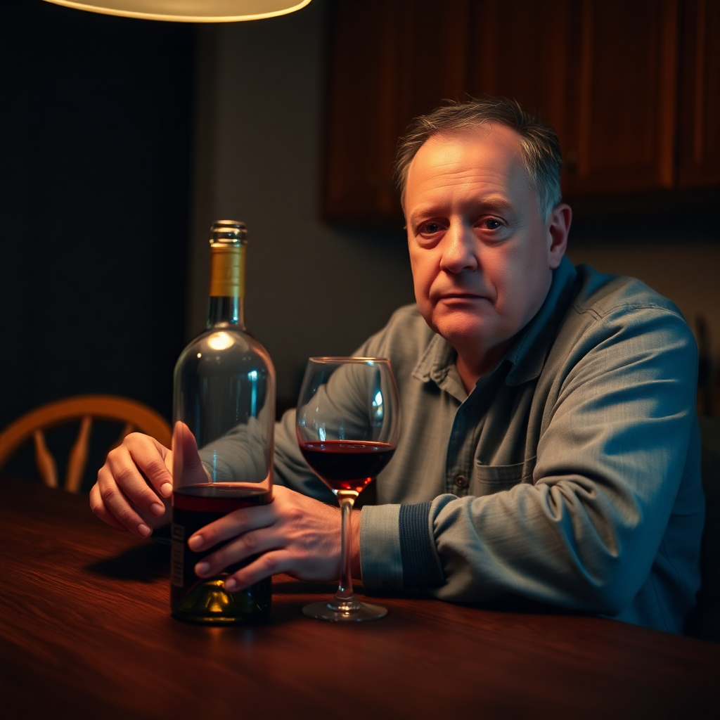 mon mari boit 1 bouteille de vin par jour